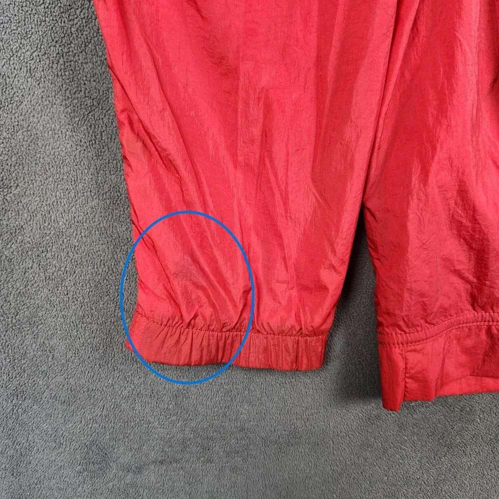 Nike Air Jordan Wings Flight Windbreaker Jacket Mens Medium Red Full Zip Hooded